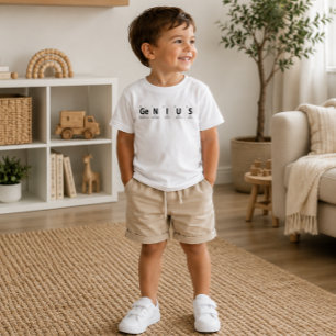 Camiseta De Bebé Tabla Periódica 'Genio' Humor Científico Educativo