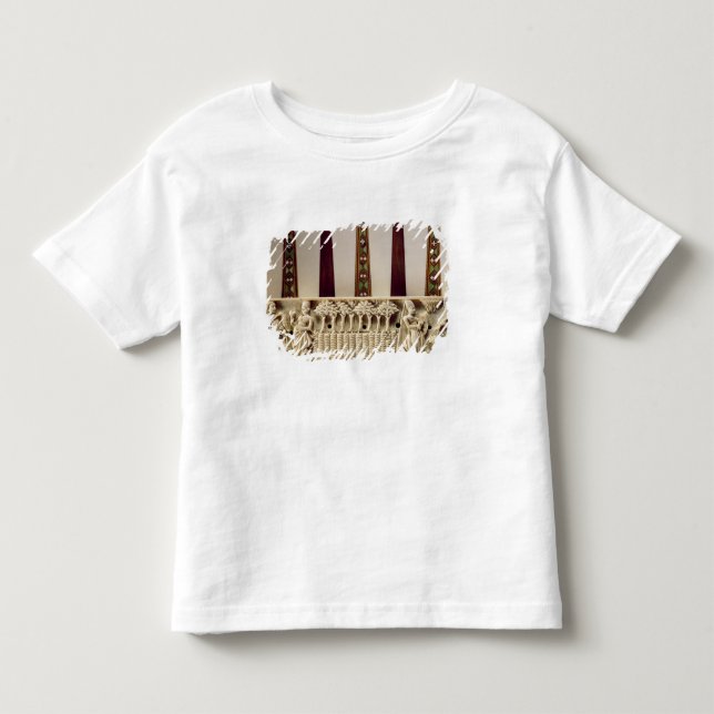 Camiseta De Bebé Tablero de Borderbackgammon que representa a pares (Anverso)