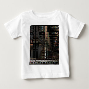 Camiseta De Bebé Tablero de circuito de tecnología negra computador