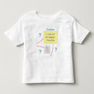 Camiseta De Bebé Tablero de pruebas para resolver crímenes misterio