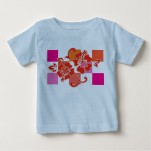 Camiseta De Bebé Tablero Hibiscus Toddler y Tees para bebés