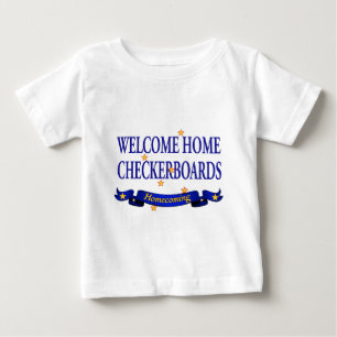 Camiseta De Bebé Tableros de damas caseros agradables