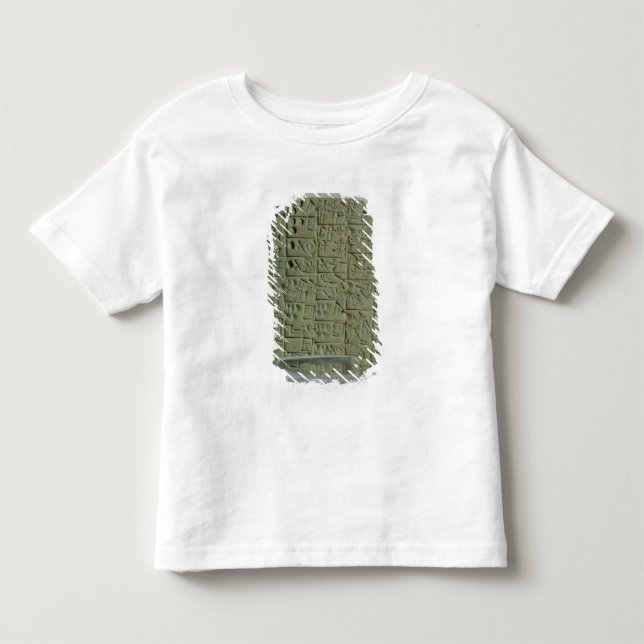 Camiseta De Bebé Tableta con la escritura cuneiforme (Anverso)