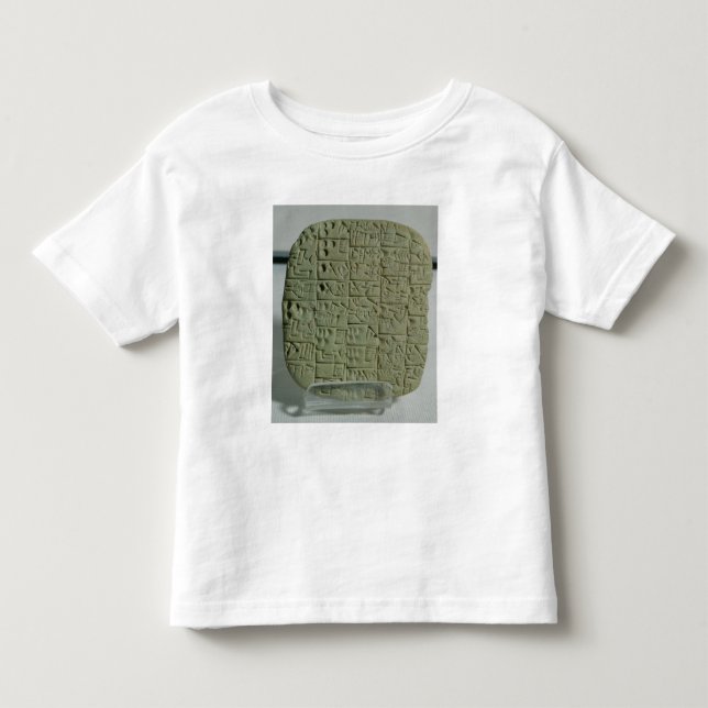 Camiseta De Bebé Tableta con la escritura cuneiforme (Anverso)