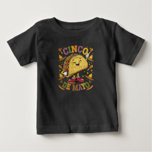 Camiseta De Bebé Taco Bailarín Divertido Fiesta Cinco De Mayo