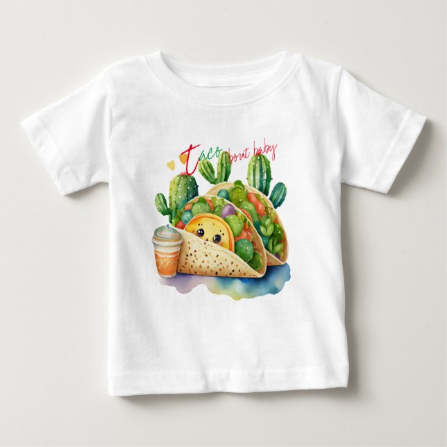Camiseta De Bebé Taco 'bout Baby Cute Recién nacido Regalo Fiesta (Anverso)