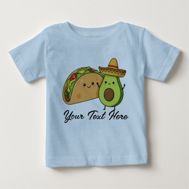 Camiseta De Bebé Taco Bout Cute (Anverso)