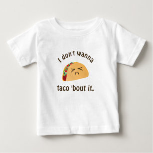 Camiseta De Bebé Taco 'Bout It Funny Word Play Pun Humor Unisex