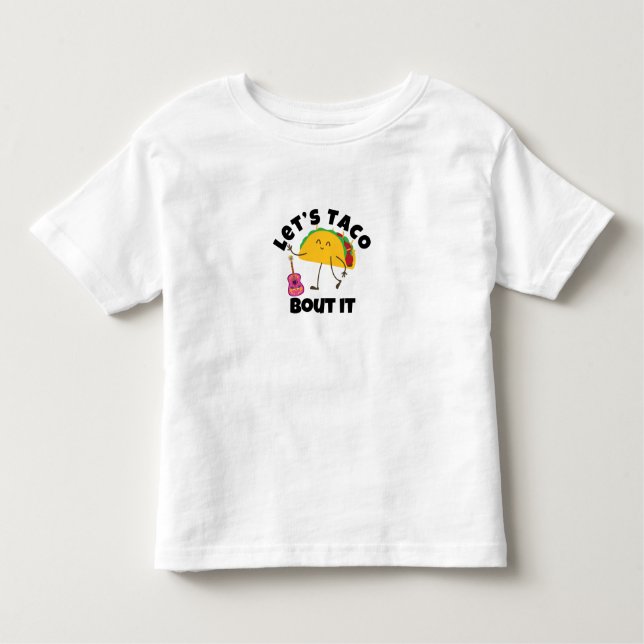 Camiseta De Bebé "Taco Guitar T-Shirt - Gracioso Tee Mexicano De Co (Anverso)