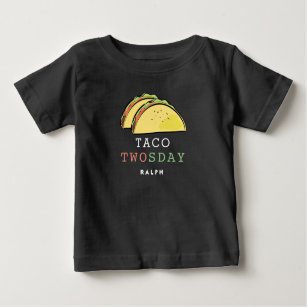 Camiseta De Bebé Taco Twosday Martes 2014 Niño de cumpleaños