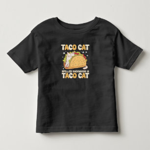 Camiseta De Bebé Tacocat deletreado al revés Taco Cat Mexicano