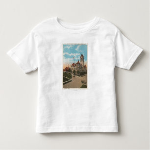 Camiseta De Bebé Tacoma, WA - vista del Palacio de Justicia del