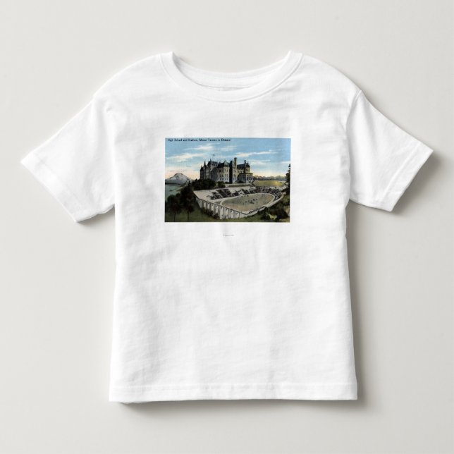 Camiseta De Bebé Tacoma, Washington - vista de la High School (Anverso)