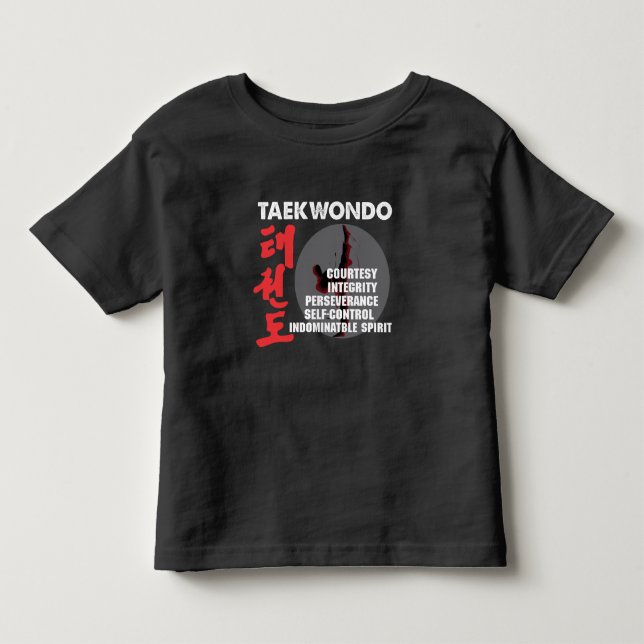 Camiseta De Bebé Tae kwon do de las artes marciales del Taekwondo (Anverso)