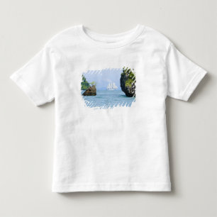 Camiseta De Bebé Tailandia, Mar de Andamán. Barco clipper Star Fyer