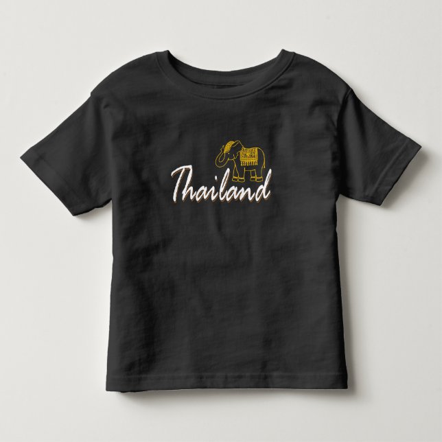 Camiseta De Bebé Tailandia: Recuerdos de viaje de vacaciones para e (Anverso)