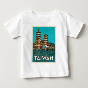 Camiseta De Bebé Taiwán   Pagodas Dragón Y Tigre