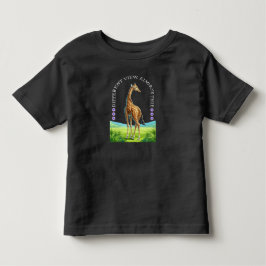 Camiseta De Bebé tall standing giraffe
