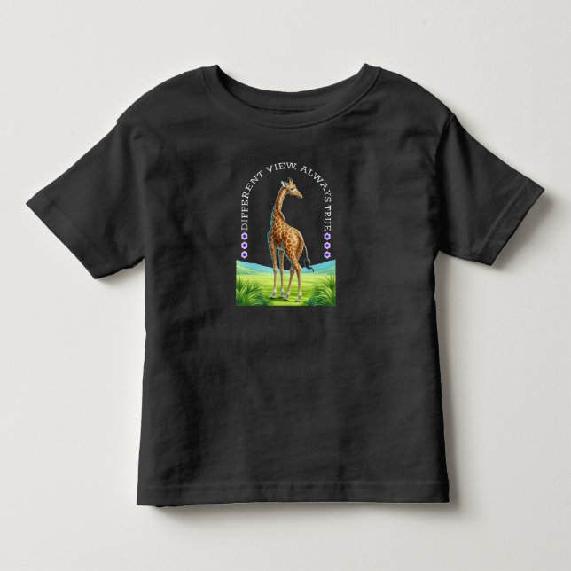 Camiseta De Bebé tall standing giraffe (Anverso)