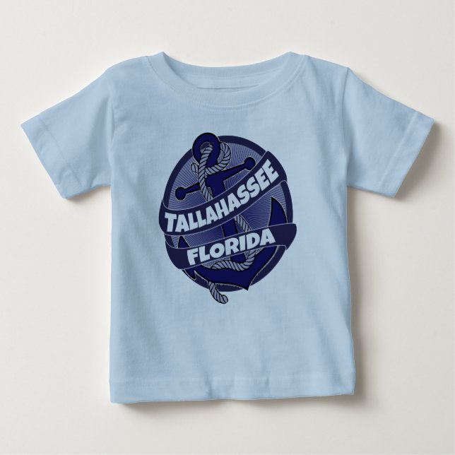 Camiseta De Bebé Tallahassee, equipo de ropa de bebé para presentad (Anverso)