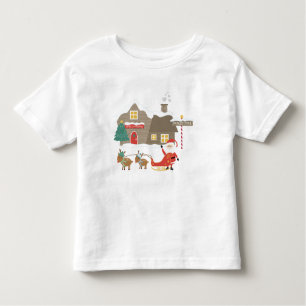 Camiseta De Bebé Taller de Santa Claus - Escena de Navidades