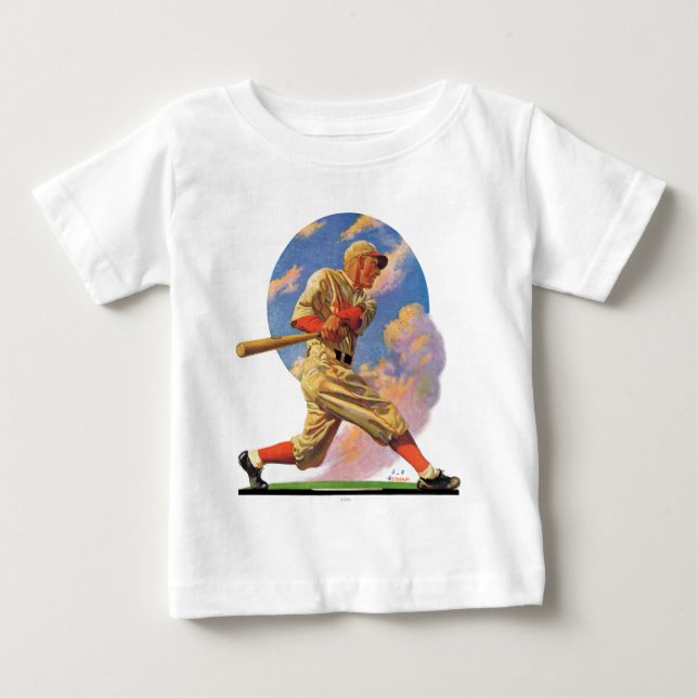 Camiseta De Bebé Talud del béisbol (Anverso)