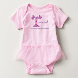 Camiseta De Bebé Tamara chicas nombre y significa ropa en monograma
