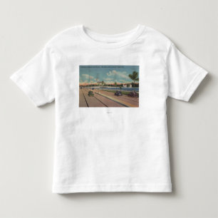 Camiseta De Bebé Tampa, FL - vista del bulevar de Bayshore, puente