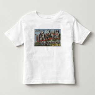 Camiseta De Bebé Tampa, letra ScenesTampa, FL de FloridaLarge