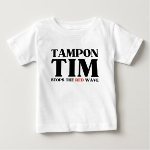 Camiseta De Bebé Tampon Tim Detendrá La Ola Roja-Tim Walz 2024