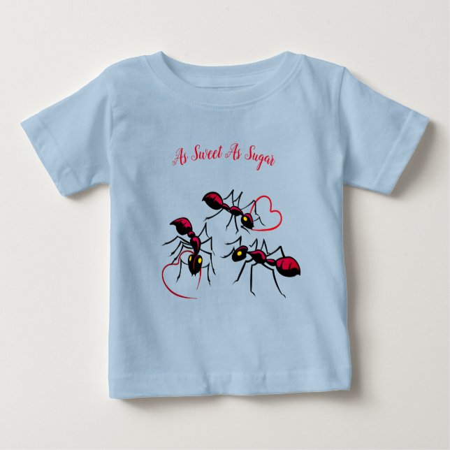 Camiseta De Bebé Tan dulce como el azúcar (Anverso)