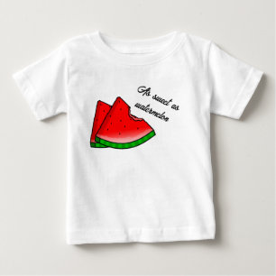 Camiseta De Bebé Tan dulce como la sandía bebé camiseta