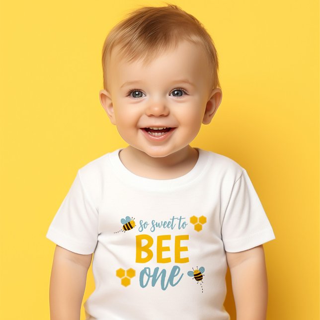 Camiseta De Bebé Tan Dulce Ser Uno en su 1er Cumpleaños (Subido por el creador)