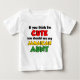 Camiseta De Bebé Tan linda tía jamaiquina (Anverso)