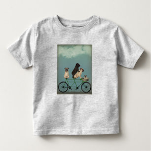 Camiseta De Bebé Tandem Pug