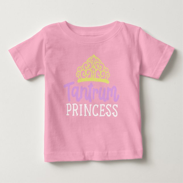 Camiseta De Bebé Tantrum Princess (Anverso)