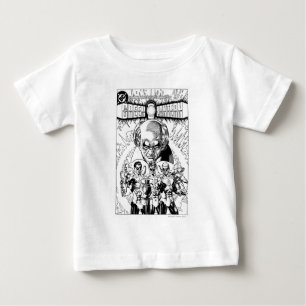 Camiseta De Bebé Tapa cómica de tres farolillos verdes, negro y bla
