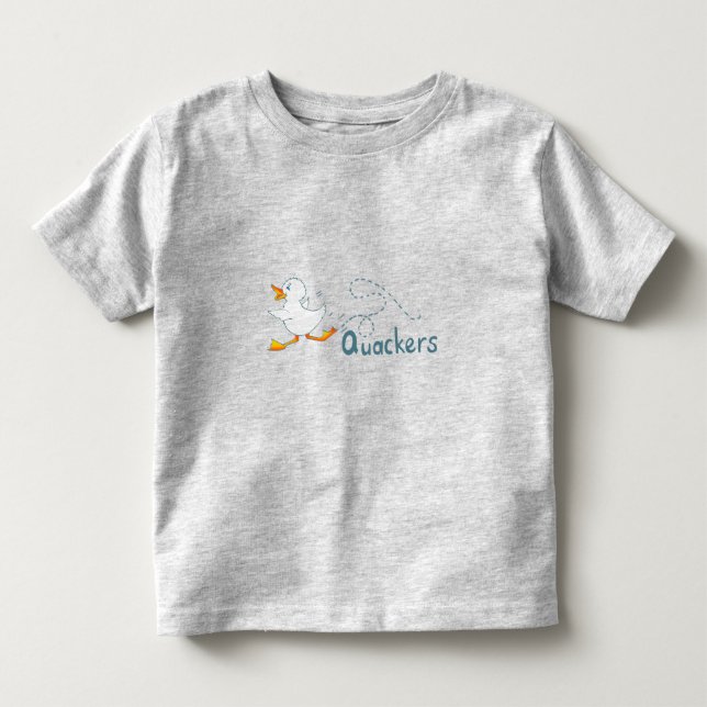 Camiseta De Bebé Tapón de pato blanco arriba (Anverso)