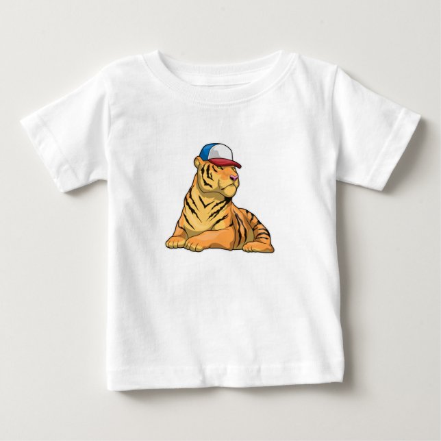 Camiseta De Bebé Tapón de tigre (Anverso)