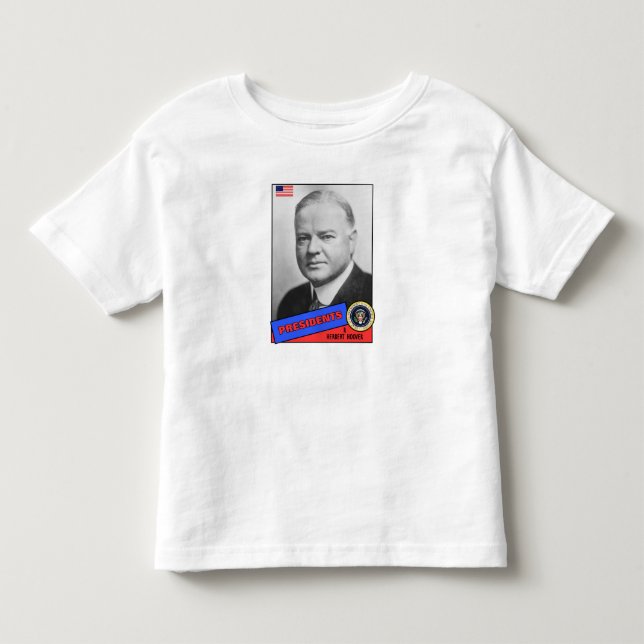 Camiseta De Bebé Tarjeta de béisbol de Herbert Hoover (Anverso)