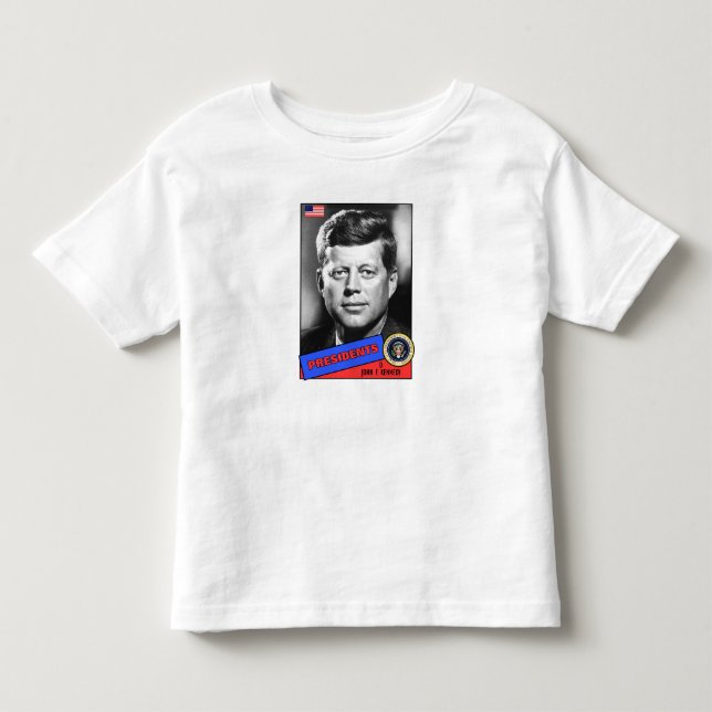Camiseta De Bebé Tarjeta de béisbol de John F. Kennedy (Anverso)