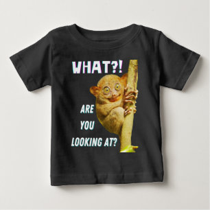 Camiseta De Bebé Tarsio Divertido De Ojos Grandes ¿Qué Estás Mirand