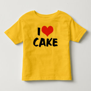 Camiseta De Bebé Tarta de Corazón que Amo - Amante de Tarta Galleta
