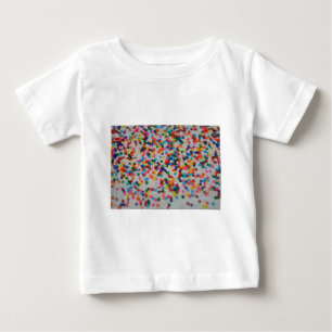 Camiseta De Bebé Tarta De Cupcake Arte Patrón Arcoíris Postres Dulc