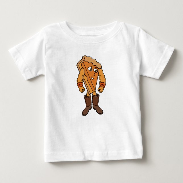 Camiseta De Bebé Tarta Fuerte con Botas (Anverso)