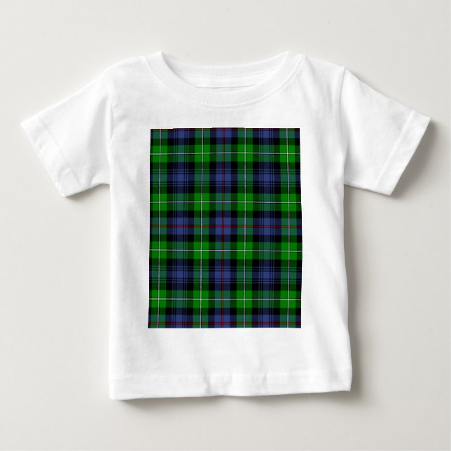 Camiseta De Bebé Tartán de MacKenzie (aka tartán de los montañeses (Anverso)