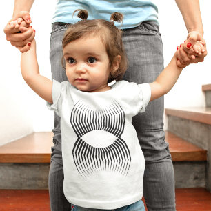 Camiseta De Bebé Tatuaje de la pierna larga