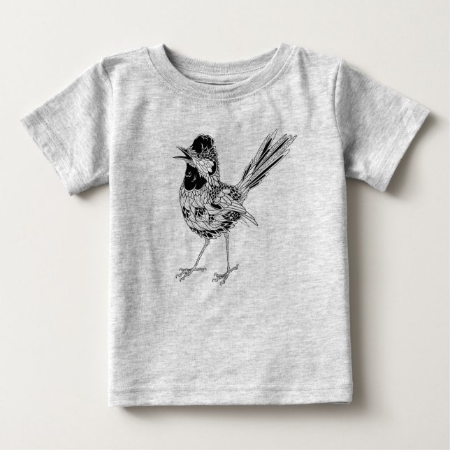 Camiseta De Bebé Tatuaje del pájaro (Anverso)