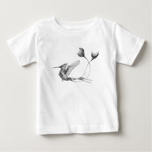 Camiseta De Bebé Tatuaje del pájaro de Psychedlic