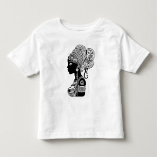 Camiseta De Bebé Tatuaje tribal de retrato Chica africano